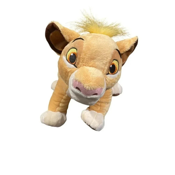 "SIMBA" 12" Lion King Disney Store EU Bean Bag Plush Stuffed Animal VGUC - Picture 1 of 8